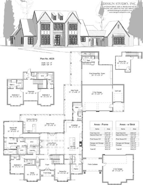 Farmhouse Layout, Green House Design, Pdf Design, Mansion Floor Plan, Architectural Floor Plans, Sims House Plans, Floor Plan Layout, House Layout Plans, Modern Farmhouse Exterior