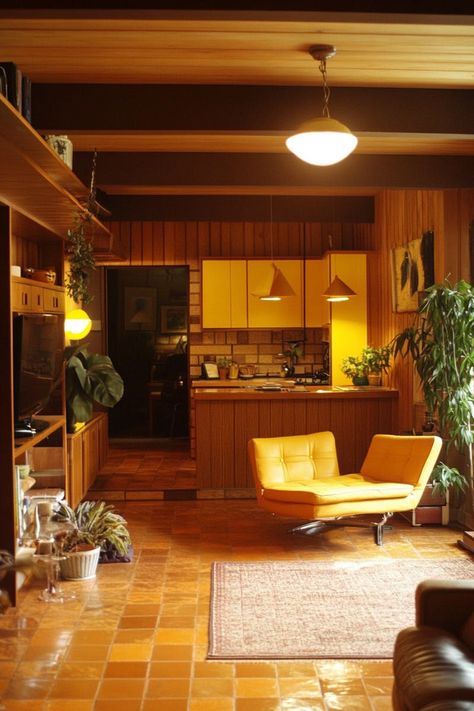 Reviving 70s House Interior Design: Groovy Décor Ideas for ... 70s Family Room, 70s Cottagecore House, 70s Design Aesthetic, 70s Minimalism Interior, 60s Living Room Aesthetic, 70s Revival Interior, 70s Interior Design Living Room, 70s Home Decor 1970s Interior Design, 70s Living Room 1970s Interior