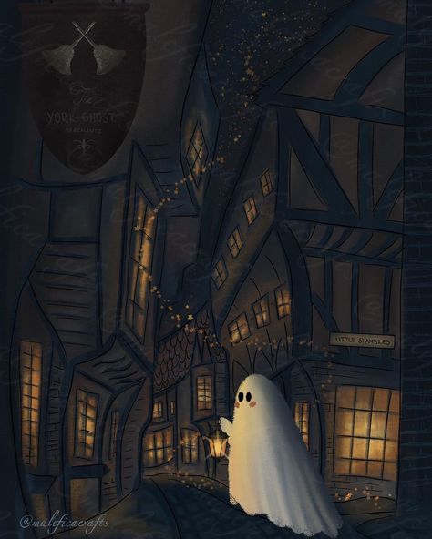 Malefica Crafts on Instagram: “Ghostie exploring York 🖤 . . . . . #york #yorkshireengland #yorkshire #hauntedyork #haunted #englandart #magicalart #ghostart #ghostartwork…” Tales Of Halloween, York England, Holiday Aesthetic, Halloween Facts, Spooky Town, Halloween Illustration, Very Scary, Magical Art, Ghost Town