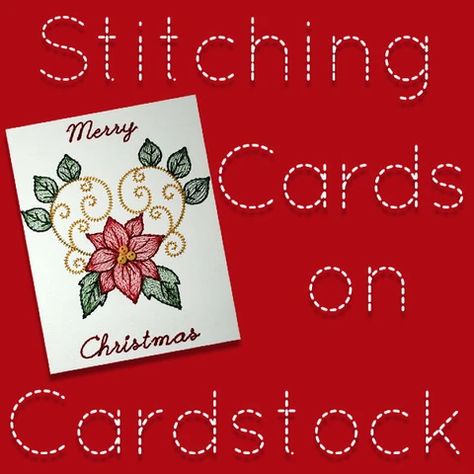 Christmas Hand Embroidery, Embroidering Machine, Embroidery Cards Pattern, Machine Embroidery Christmas, Machine Embroidery Designs Projects, Stitching On Paper, Holiday Scrapbook, Card Machine, Christmas Embroidery Patterns