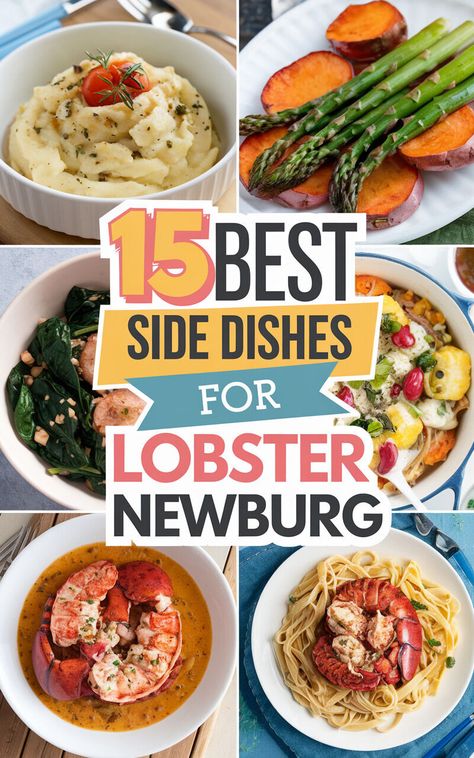 Get ready to indulge in the ultimate Lobster Newburg feast with these incredible side dish options! 🎉🦀 #lobsterfeast #foodieparadise Side Dishes For Lobster, Lobster Side Dishes, Lobster Newburg, Lobster Linguine, Lobster Tacos, Grilled Lobster Tail, Lobster Risotto, Lobster Dishes, Grilled Lobster