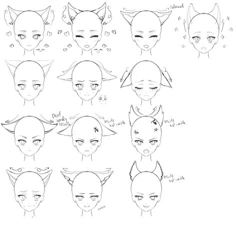 How To Draw Ears, Learn Animation, Drawing Tutorials For Beginners, Bunny Drawing, Chibi Drawings, Arte Sketchbook, Art Prompts, Anime Drawings Tutorials, Animal Ears