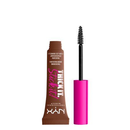 Stick it to 'em using our 1st vegan brow gel! Infused with ultra-buildable, tinted, and hair-like fibers for 16-hour wear. 8 inclusive shades for mess-resistant application instantly tame and style your brows from thick to thicker to thickest! Your new go-to for easy to use, precise mascara application that gives a natural tint and thickening effect. Flake, smudge, and transfer resistant so you can thick it, stick it, and take on the day. 16-hour wear. Pair with your favorite products from NYX P Thick It Stick It, Types Of Eyebrows, Thickening Mascara, Mascara Application, Tinted Brow Gel, Eyebrow Mascara, Hair Tint, Beautiful Eyebrows, Brow Mascara