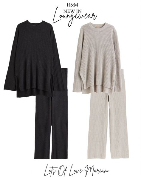 Knit Co Ord Set, Knitted Trousers Outfit, Co Ords Outfits Winter, Ribbed Trousers, Co Ord Outfits, Outfit Ideas Autumn, Autumn Outfit Ideas, Knitted Trousers, Co Ords Outfits