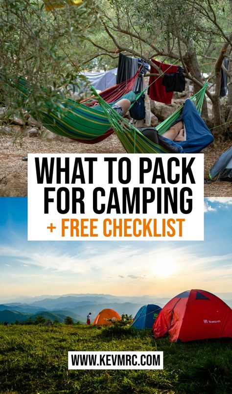 Going to camp? Packing for camping can be overwhelming, so to make it easier, I've made this camping checklist with product recommendations to ensure you don't forget anything! camping essentials list | camping essentials checklist | camp packing list | camping list packing checklist Camping Hiking Packing List, Car Camping Packing List, Camping List Packing Checklist, Camping List Packing, Packing For Camping, Packing List For Camping, Camp Packing List, Camp Packing, Backpacking Checklist