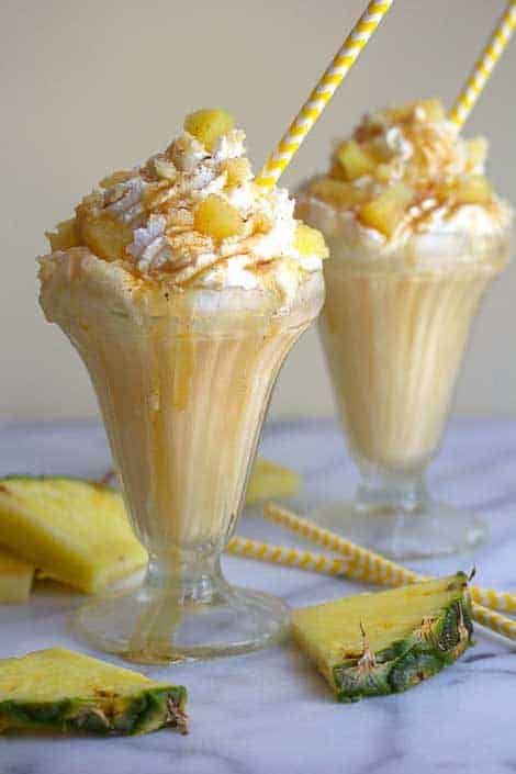 Tropical Milkshake, Pineapple Milkshake, Grandbaby Cakes, Pineapple Upside, Milkshake Recipes, Pineapple Upside Down, Milk Shakes, Milk Shake, Hamilton Beach