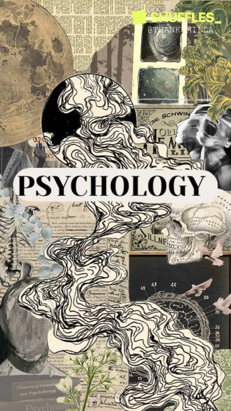 Created by thanksmilla on Shuffles Psychology Art Creative, Psychology Wallpaper, Psychology Posters, Dream Psychology, College Notebook, Art Psychology, Psychology Studies, Creative School Project Ideas, Art Alevel