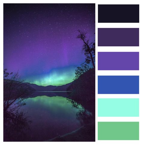 discover color aurora borealis cosmos nature color palette Northern Light Color Palette, Aurora Borealis Palette, Aurora Colour Palette, Aurora Borealis Colour Palette, Northern Lights Palette, Northern Lights Colour Palette, Cosmos Color Palette, Medicine Color Palette, Aurora Borealis Color Palette