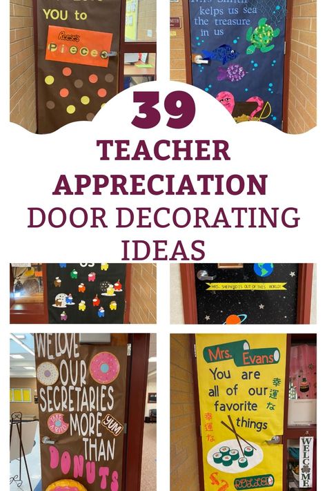 Teacher appreciation door ideas Teacher Appreciation Classroom Door, Staff Appreciation Door Decorating Ideas, Teacher Appreciation Door Posters, Teacher Appreciation Doors Ideas, Teacher Appreciation Sign Ideas, Principal Appreciation Door Decoration, Teacher Appreciation Door Decor, Teacher Appreciation Posters Ideas Signs, Teacher Door Decorations Appreciation