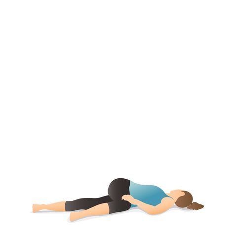 Yoga Pose: Supine Spinal Twist | Pocket Yoga Spinal Twist Yoga, Pilates Solo, Twist Yoga, Poses Yoga, Graphic Design Photoshop, Design Photoshop, Yoga Pose, Yoga Asanas, Yoga Poses