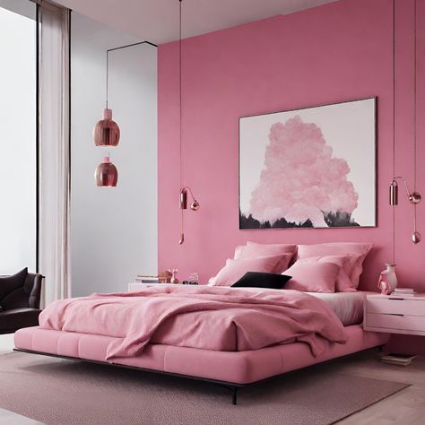 Pink Chic Bedroom, Pink And Red Bedroom, Pink Bedroom Ideas For Adults, Bedroom Ideas For Adults, Pink Bedroom Design, Blush Decor, Pink Bedroom Ideas, Pink Inspiration, Pink Bedrooms