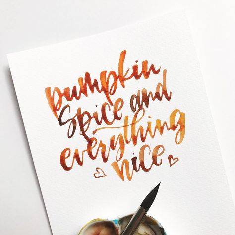 @calligrafumie on Instagram: “Day5 of #suyl_september2017 fall lettering challenge hosted by @showusyourlettering” Fall Caligraphy Art, Fall Lettering, Lettering Challenge, Caligraphy Art, Brush Calligraphy, Modern Calligraphy, Art Quotes, Falling In Love, Calligraphy