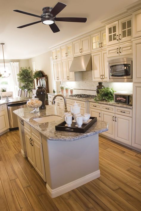 Dark brown cabinets kitchen