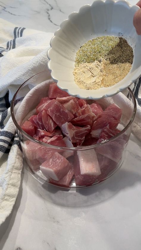 Garlic Parmesan Pork Bites-2 Pork Chop Bites, Pork Bites, Parmesan Pork Chops, Olive Oil Butter, Marinated Pork, Pork Chop, Oven Cooking, 30 Minute Meals, Garlic Parmesan