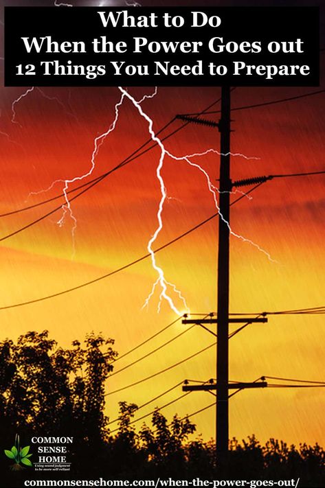 When the Power Grid Goes Down - 12 Things You Need to Prepare for a power outages that disrupt electricity, communications, water and trash pickup. Emergency Preparation, Emergency Power, Homestead Survival, Power Grid, Disaster Preparedness, Emergency Prepping, Power Outage, Off Grid Living, Survival Prepping