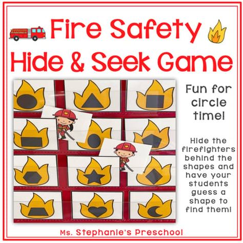 Fire Safety Preschool Activities and Circle Time Posters | TPT Firetruck Theme Preschool, Fire Safety Preschool Circle Time, Fire And Police Activities Preschool, Firefighter Circle Time Activities, Fire Safety Language Arts Preschool, Firefighter Activity Preschool, Fire Safety Games For Preschoolers, Fire Safety Math For Preschoolers, Fire Truck Activities Preschool