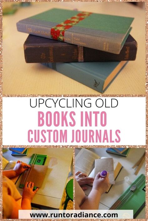 Diy Journal From Old Book, Diy Smash Book, Homemade Journal Diy, Altered Book Journal Ideas, Diy Journal Cover Design, Homemade Journal Ideas, How To Make A Notebook, Diy Journal Ideas Handmade, How To Make Notebooks