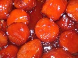 Candied Kielbasa Recipe Candied Kielbasa, Kielbasa Recipe, Slow Cooker Candy, Sweet Hawaiian Crockpot Chicken Recipe, Sweet Appetizer, Smoked Sausage Recipes, Kielbasa Recipes, Easy Crockpot Dinners, Prepared Horseradish