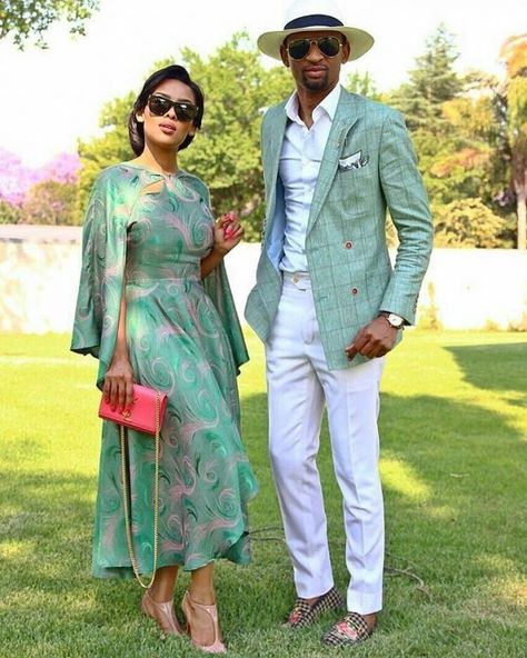 Garden Party. Wedding. Serious style. Couples African Outfits, Outfit Wedding Guest, Outfits Fiesta, Afrikaanse Mode, Grunge Dress, Couple Outfit, Ball Dress, Guest Attire, African Traditional Dresses