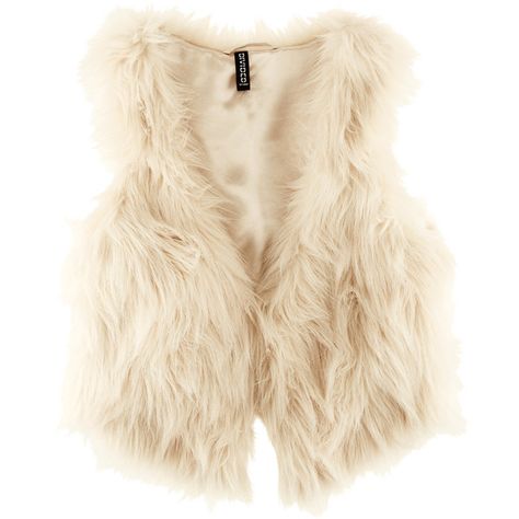 H&M Waistcoat ($30) ❤ liked on Polyvore featuring outerwear, vests, jackets, tops, natural white, waistcoat vest, h&m vest, fake fur vest, white faux fur vest and h&m Women Waistcoat, White Faux Fur Vest, Fur Waistcoat, Chaleco Casual, Pumpkin Patch Outfit, Sleeveless Coat, Short Vest, Vest Coat, White Faux Fur