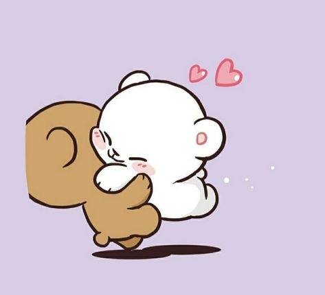 Mocha Milk, Milk Mocha Bear, Calin Gif, Ldr Couples, Milk And Mocha, Milk Mocha, Mocha Bear, Cute Couple Comics, Milk & Mocha