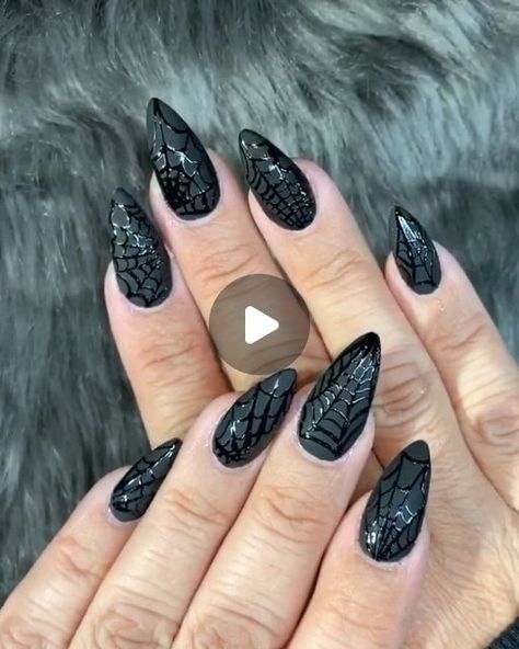 Nail Story Shop on Instagram: "🕸Web of fury 🕸🕸🕸🕷🤮
___________
💅🏼Matte black almond set with hand painted spider webs
___________
💁🏻‍♂️Nails & designs by Daniel
___________
📸Video by Julianne
___________
#halloweennails#halloweennailart#halloweennailsdesign#spidernails#spiderwebnails#blacknails#mattenails#matteblacknails#nailart#naildesigns#nailstyle#nails2inspire#nailstagram#nailsofinstagram#nailsoftheday#nailsonfleek#nailsdesign#nailsart#nailaddict#nailswag#nailpro#nailporn#nailfashion#nailartist#naildesign#nailsonpoint#chinohillsnails#inlandempirenails#chinohills" Nail Story, Basic Nail, Basic Nails, Spider Webs, Nails Designs, Spider Web, Halloween Nails, Matte Black, Almond