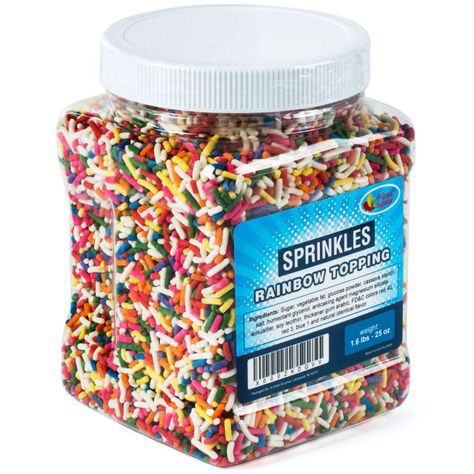 Toppings For Ice Cream, Ice Cream Sundaes Toppings, Dye Free Sprinkles, Gender Reveal Food, Sundae Toppings, Natural Sprinkles, Ice Cream Cupcakes, Classic Candy, Grocery Foods