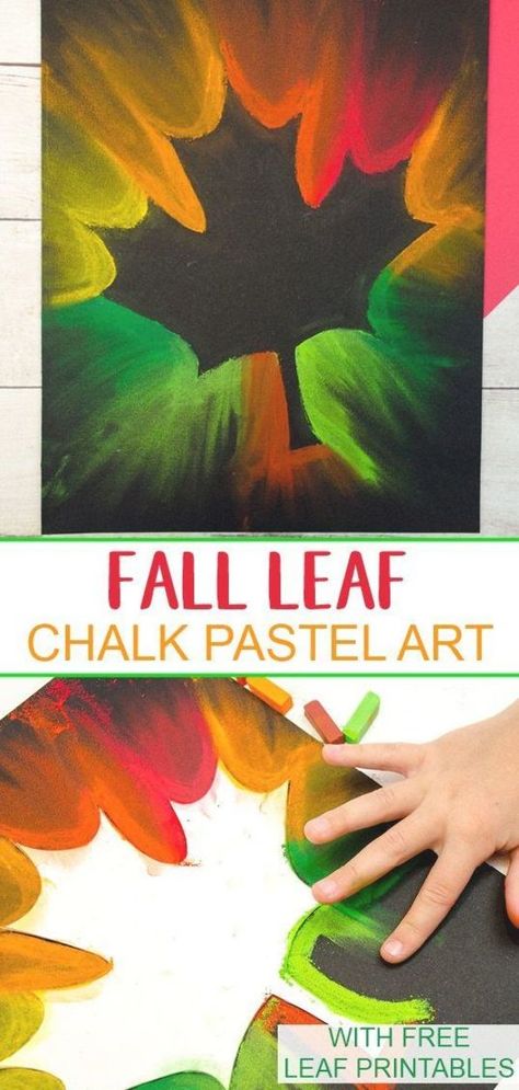 Leaf Printables, Leaf Templates, Printable Leaves, Chalk Pastel Art, Chalk Pastel, Leaf Template, Leaf Crafts, Chalk Pastels, Fall Leaf