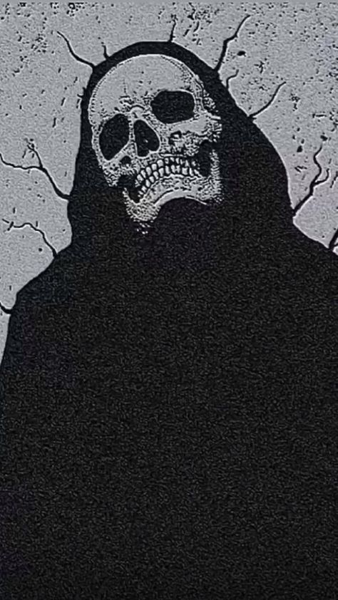 Skeleton Wallpapers, Skeleton Aesthetic, Grim Reaper Drawing, Reaper Drawing, Reaper Art, Grim Reaper Art, Nightmares Art, Emo Art, Trash Art