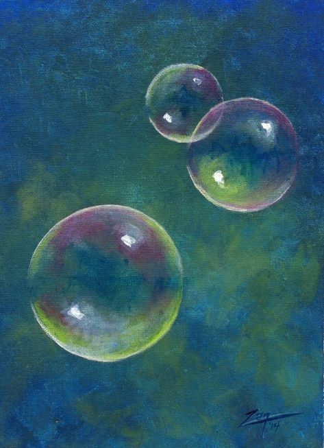 Drawings Of Bubbles, Bubbles Art Painting, Acrylic Paint Bubbles, Bubble Oil Painting, Painting Of Bubbles, Bubbles Acrylic Painting, Water Colour Bubbles, Acrylic Bubble Painting, Painting Bubbles Acrylic