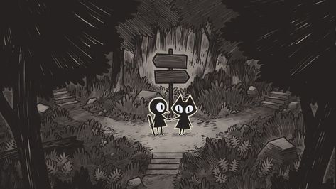 The adorable, somber world of indie game designer Dom2D The End, Forest, Art