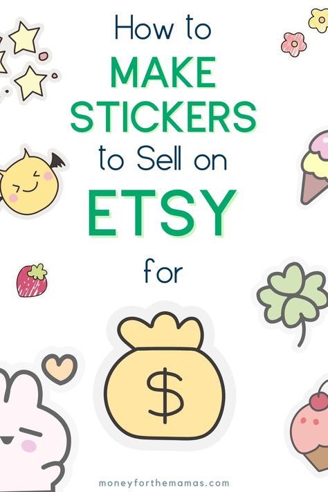 If you're looking for some fun Etsy shop ideas, why not consider opening an Etsy sticker shop! Cute stickers are an easy thing to sell on Etsy, as you can do ready-made stickers or even sticker printables. (Selling digital sticker files for people to print at home.) We'll go through how to make and sell stickers on Etsy step-by-step, so you'll know exactly what to do. Plus, we'll go through which Cricut machine is best for the type of Etsy store you want to run. How To Make Stickers To Sell On Etsy, Small Business Stickers Ideas, Stickers That Sell, Types Of Stickers, What To Do With Sticker Collection, Stickers To Make At Home, How To Sell Stickers On Etsy, How To Print Stickers At Home, Selling Stickers On Etsy