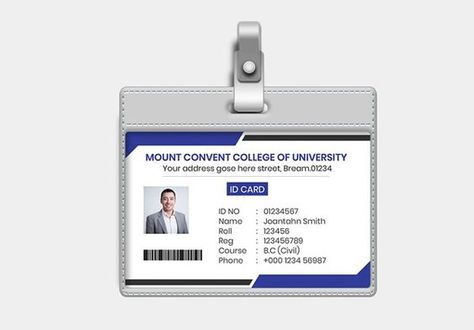 25+ Student ID Card Templates I Free & Premium PSD, Ai, Word, InDesign Templates Student Card Design, Oil And Gas Industry Wallpaper, Designing Tools, Student Id Card, Enterprise Logo, Identity Card Design, Student Card, Study In London, Student Info