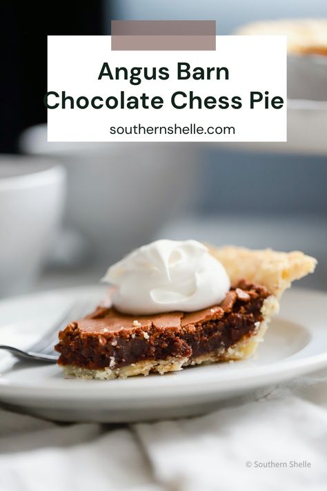 A keeper recipe from the famous Angus Barn.  You only need 7 ingredients to make a ridiculously decadent dessert. Angus Barn Chocolate Chess Pie, Angus Barn Chocolate Chess Pie Recipe, Vodka Pie Crust, Chocolate Chess Pie Recipe, Chess Pie Recipe, Chocolate Chess Pie, Chess Pie, Triangle Area, Frozen Pie