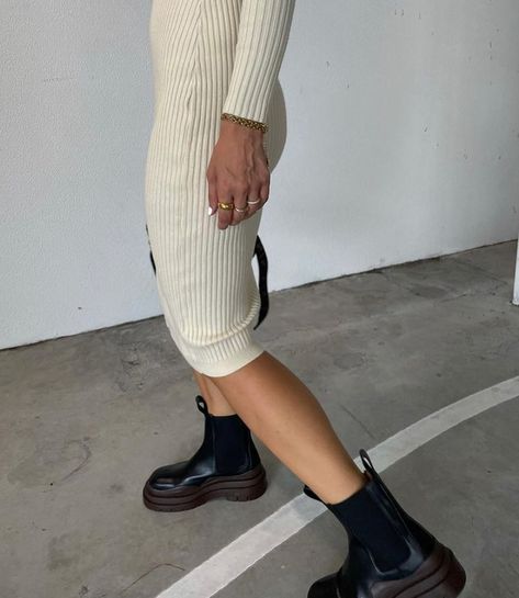 Alias Mae Boots Outfit, Pixie Boots, Alias Mae, Boots Outfit, Black Coffee, Fashion Inspo Outfits, Madrid, Sweater Dress, Fashion Inspo