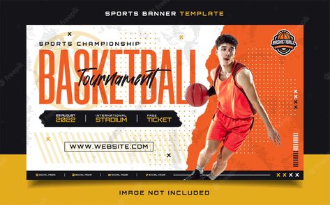 Basketball Banners, Free Social Media Templates, Sports Team Banners, Realtor Social Media, Team Banner, Types Of Social Media, Sport Banner, Soccer Sports, Gaming Banner