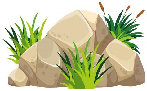 Brown rock with green grass on top | Premium Vector #Freepik #vector #tree #green #nature #cartoon Nature Cartoon, Grass Drawing, Drawing Rocks, Image Svg, Cartoon Background, Landscape Drawings, Green Nature, Green Grass, Featured Art