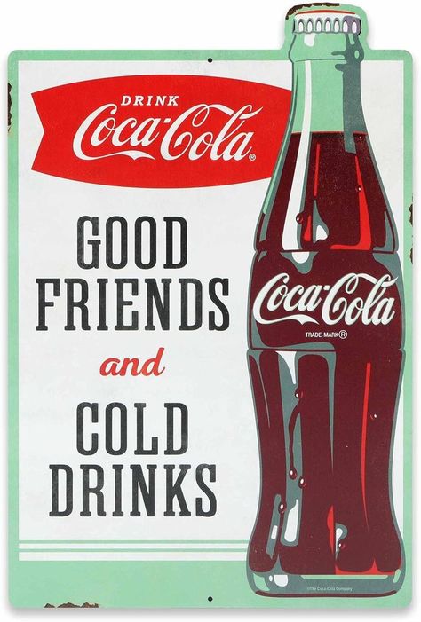 Coca Cola Party, Coca Cola Kitchen, Coca Cola Decor, Classic Wall Decor, Coca Cola Bottles, Friends Drinks, Movie Wall Art, Vintage Coca Cola, Coke Bottle