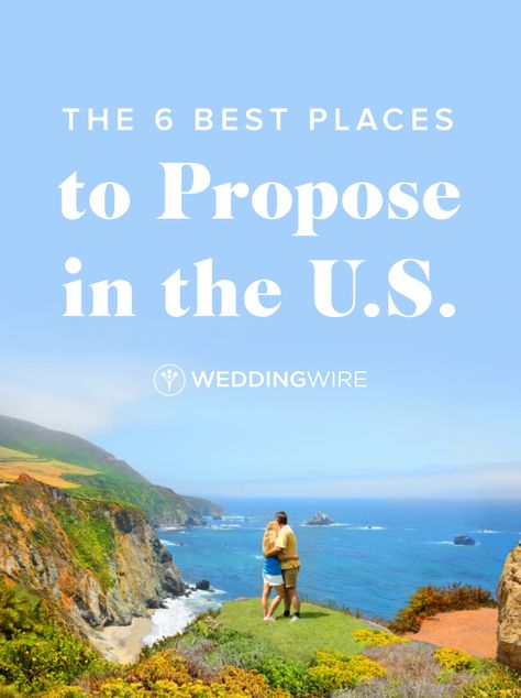 The 6 Best Places to Propose in the U.S. - Every proposal is magical—even if it takes place in your living room! If you still can't decide where to pop the question though, check out these U.S. locations on WeddingWire! Places To Get Engaged, Proposal Locations, Places To Propose, Proposal Spots, South Usa, Best Places To Propose, Pre Engagement, Places In Usa, Places In Florida