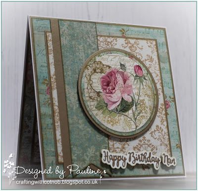 Stamperia Cards, Shabby Chic Cards, Marjolein Bastin, Birthday Sentiments, Birthday Cards For Women, Create And Craft, Card Making Techniques, Cards For Friends, Card Sketches