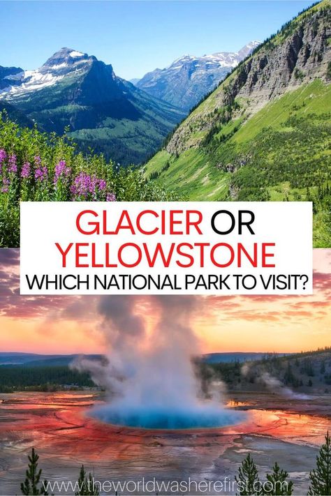 Yellowstone National Park Vacation, Yellowstone Trip, Glacier Park, National Park Vacation, National Park Road Trip, National Parks Usa, Usa Travel Destinations, Us National Parks, Planning A Trip