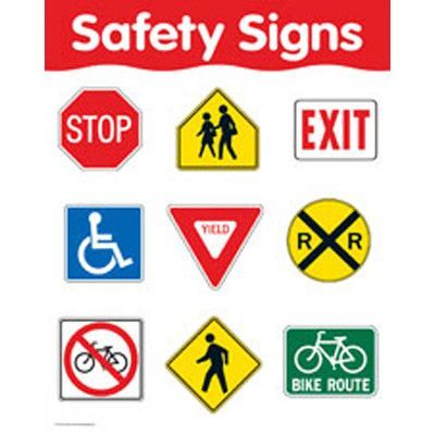 Traffic Signs And Symbols, Teaching Maps, Safety Signs And Symbols, Community Helpers Preschool Activities, Life Skills Lessons, Environmental Print, Transportation Preschool, Creative Teaching Press, School Safety