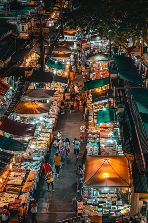 Experience the Buzz of Bangkok's Night Markets 🏮✨ Dive into the lively atmosphere of Bangkok's night markets. From Chatuchak to Asiatique, enjoy street food, local crafts, and unique shopping experiences. 🌃🇹🇭 #Bangkok #NightMarkets #UrbanAdventure #TravelInspiration Bangkok Market, Street Food Thailand, Bangkok Photos, Chatuchak Market, Bangkok Food, Street Food Market, Top Places To Travel, Vision Board Manifestation, Night Market