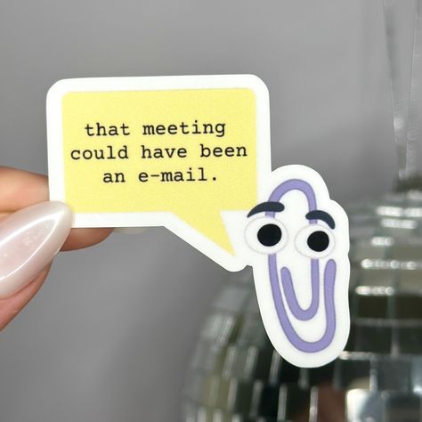 Clippy Sticker, Corporate Humor, Office Lingo, Work Humor, Laptop Stickers, Gift for Friend - Etsy Corporate Stickers, Nerd Stickers, Corporate Humor, Graphic Design Humor, Work Stickers, Norfolk Va, Sticker Ideas, Press Kit, Sticker Patches