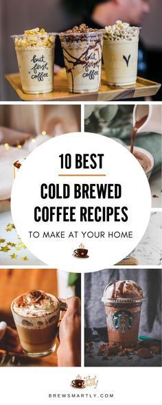 These Cold Brewed Coffee Recipes make the perfect drink for hot summer days! Try at your home an… | Cold brew coffee recipe, Cold coffee recipes, Cold coffee drinks Cold Brew Coffee Drinks At Home, How To Flavor Cold Brew Coffee, Coffee Cold Brew Recipes, Cold Brew Coffee Flavors, Recipes Using Cold Brew Coffee, Cold Brew Drinks At Home, Cold Brew Recipes Drinks Healthy, Cold Brew Frappe, Beans And Brews Drinks Coffee Recipes