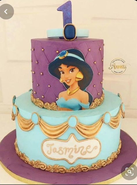 Jasmine Birthday Cake, Princess Jasmine Cake, Jasmine Cake, Aladdin Cake, Aladdin Birthday Party, Princess Jasmine Birthday Party, Princess Jasmine Birthday, Jasmine Party, Jasmine Birthday