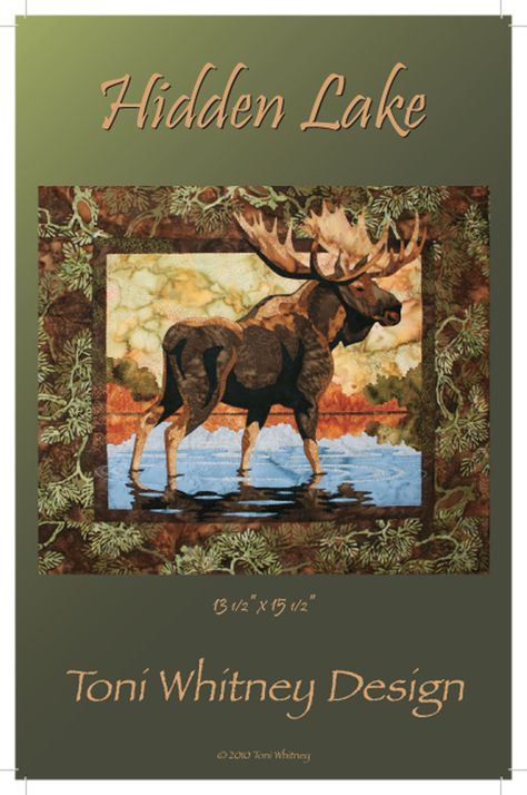 Bigfork Quilts Etc 7571 MT Hwy 35 Bigfork 837-7111 Moose Applique, Moose Quilt, Wildlife Quilts, Cabin Gifts, Hidden Lake, Fusible Applique, Appliqué Quilts, Applique Art, Bear Quilts