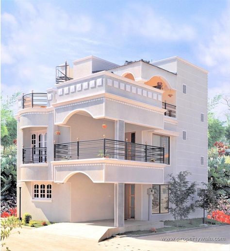 Village Home Design Indian, Beautiful Small House Design, Mumbai House, Balcony House Design, Bangalore House Design, Bangladesh House Design, Bangalore House, Traditional Mangalore House, Mumbai Homes Apartments