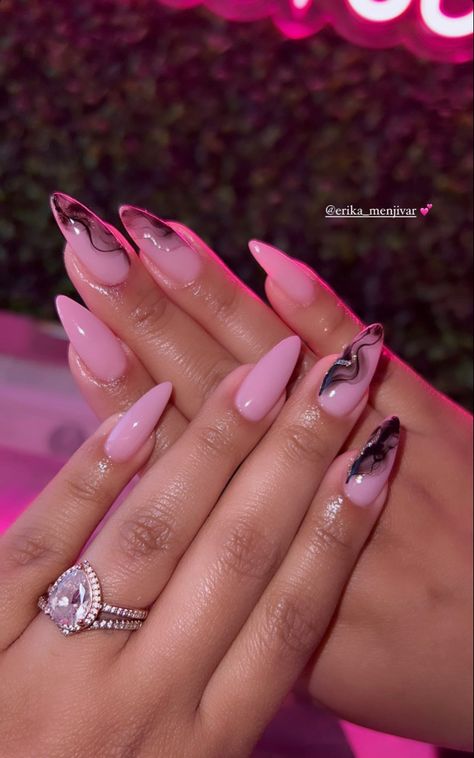 Acrylic Toe Nails, Girly Acrylic Nails, Work Nails, Her Nails, Classy Acrylic Nails, Short Square Acrylic Nails, Acrylic Nails Coffin Pink, Almond Nail, Nails 2023