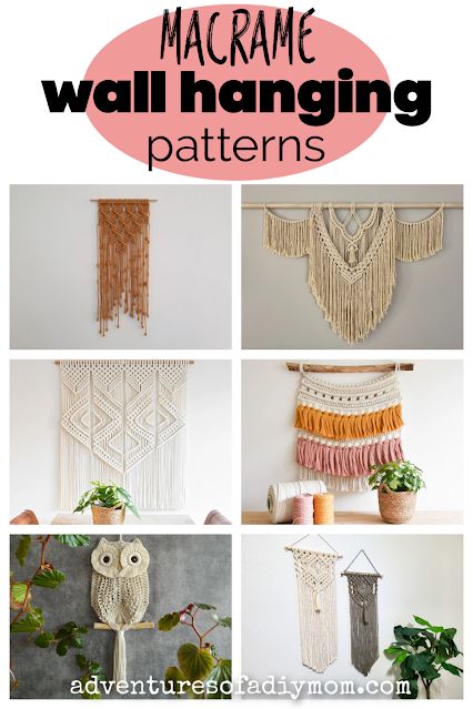 Wall Hanging Tutorials, Macrame Wall Hanging Pattern Free, Layered Macrame Wall Hanging, Easy Macrame Wall Hanging, Wall Macrame, Pola Macrame, Wall Hanging Ideas, Macrame Wall Hanging Tutorial, Macrame Wall Hanger